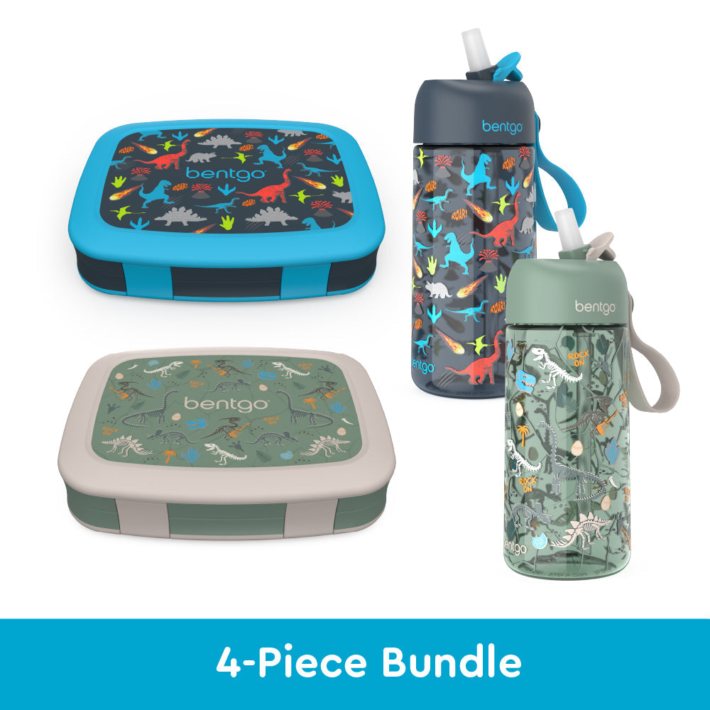 bentgo-kids-prints-lunch-boxes-and-water-bottles-e0 bentgo-lunch-box-bottle-bundle-dinsoaur-fossils-1.jpg